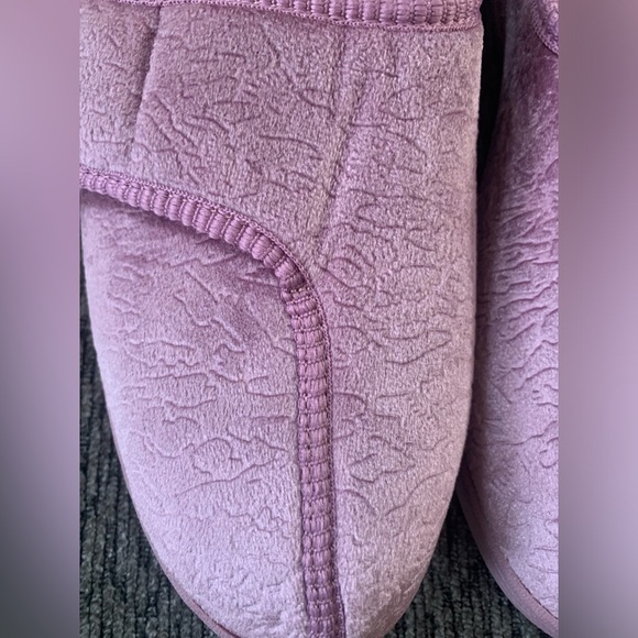 Foamtreads Jewel 2 Dusty Rose Womens Embossed Velour Slipper Size 8.5 M - Picture 3 of 12
